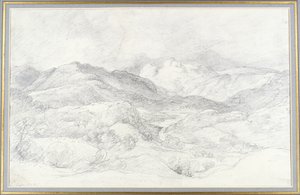 Langdale Pikes from Elterwater, 4th September 1806 by John Constable